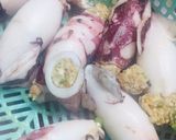 Hình bước làm 3 của món Mực dồn trứng muối chiên xù 💁‍♀️