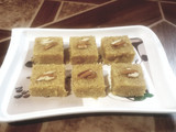 बादामी सूजी बर्फी (Badami suji barfi recipe in hindi)