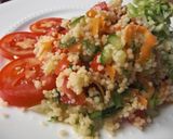 A picture of step 8 of Moroccan Couscous Salad with Olives.