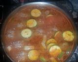 A picture of step 8 of Mexican Meatball soup aka Sopa de Albondigas.
