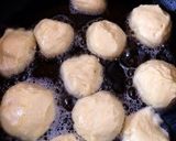 A picture of step 2 of Roly Poly Doughnuts Made with Pancake Mix.