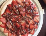 A picture of step 12 of Double Dipped Chocolate Strawberry Cake.