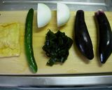A picture of step 1 of Stewed Aubergine - Only 5 Minutes in a Microwave.
