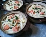 A picture of step 8 of Autumnal Doria with Salmon and Mushrooms.