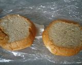 A picture of step 1 of Easy manwich in bread bowl.