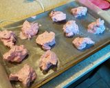 A picture of step 6 of Low Carb Raspberry Chocolate Meringue Cookies.