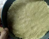 A picture of step 2 of Chhena Poda with Jaggery.