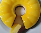Foto langkah ke 10 dari resep Puding Jeruk lapis coklat.