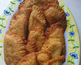 Foto del paso 5 de la receta: Empanadas de plátanos verdes con pollo sin harina