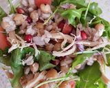 A picture of step 5 of My Barley & Chic pea & Chicken Salad. 😘.