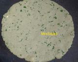 A picture of step 6 of Masala Bajra Roti.