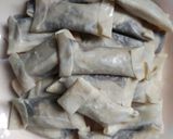 Foto langkah ke 4 dari resep Kulit Dimsum Isi Pisang Cokelat.