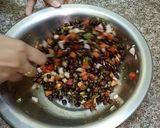 A picture of step 1 of Leftover chana (chat).