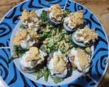 Foto del paso 9 de la receta: Huevos morados cocidos rellenos