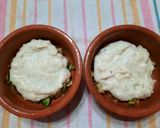 Foto del paso 5 de la receta: Repollitos de Bruselas con salsa blanca y jamón (en cazuelas)