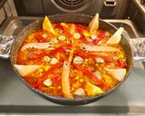 Foto del paso 7 de la receta: “ Arroz meloso” con anillas de pota