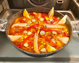 Foto del paso 7 de la receta: “ Arroz meloso” con anillas de pota