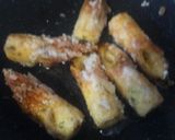 A picture of step 4 of Non Fried! Chikuwa Tatsuta-age.