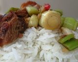 A picture of step 2 of Roasted Duck and Leeks.
