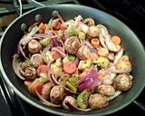 A picture of step 4 of Chicken Fricasse.
