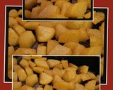A picture of step 2 of AMIEs Rosemary Roast Potatoes.