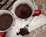 A picture of step 2 of Ch0colate MuG cAke😋😋.