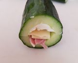 A picture of step 3 of Stuffed Cucumber Sandwiches 🤗.