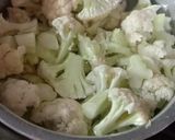 A picture of step 1 of Cauliflower veg.