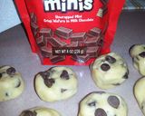 A picture of step 4 of Kit Kat Stuffed Soft Baked " Chocolate Chip Cookies ".