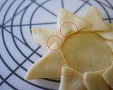 A picture of step 8 of Savory Snack Bread: Cute Sunflower Shaped Hamburger Bread.