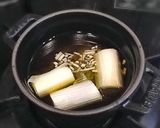A picture of step 17 of Ajillo with Japanese Leek and Nagaimo.