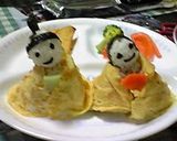 A picture of step 8 of Hinamatsuri (Japanese Girls’ Day) Hina Doll Sushi.