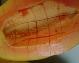 A picture of step 1 of Papaya sauce.