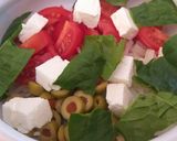 Pas rețetă Salată de paste🍜 cu roșii 🍅și baby spanac🥬 2 fotografie