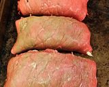 A picture of step 4 of Brad's crab roll ups.