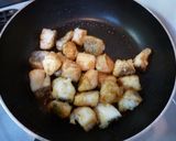 A picture of step 3 of Fried Diced Haddock in a Sweet-Savory Sauce.