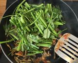 A picture of step 6 of Sambal Kang Kong (Water Spinach).