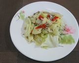 高麗菜炒小魚干(簡單料理)的食譜步驟7照片