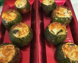 Une image de l'étape 9 de Courgettes farcies aux légumes.