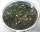 A picture of step 1 of A Dude's Version of Abura-age and Wakame Clear Soup.