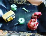 A picture of step 8 of Kitchen Themed Cake.