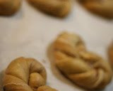 A picture of step 10 of Use A Bread Machine ♡ Tiramisu Flavored Twisted Heart Rolls.