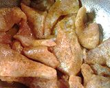 A picture of step 2 of Swai in lemon oil.