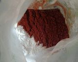 A picture of step 1 of Hungarian paprikash inspired deep fried vegetables.