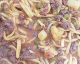 Foto del paso 4 de la receta: Fideos fresco con salsa y carne molida😋🍝
