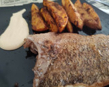 Foto del paso 9 de la receta: Pargo a la Plancha con Patatas Masala al Horno y Mayonesa de Mandarina
