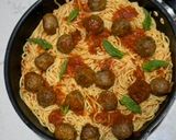 صورة لخطوة 1 من وصفة باستا مع كرات اللحم