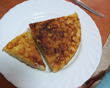 Foto del paso 3 de la receta: Tortilla de papas con jamón cocido y cebolla