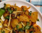 A picture of step 10 of Aloo Gobhi.
