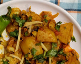 A picture of step 10 of Aloo Gobhi.